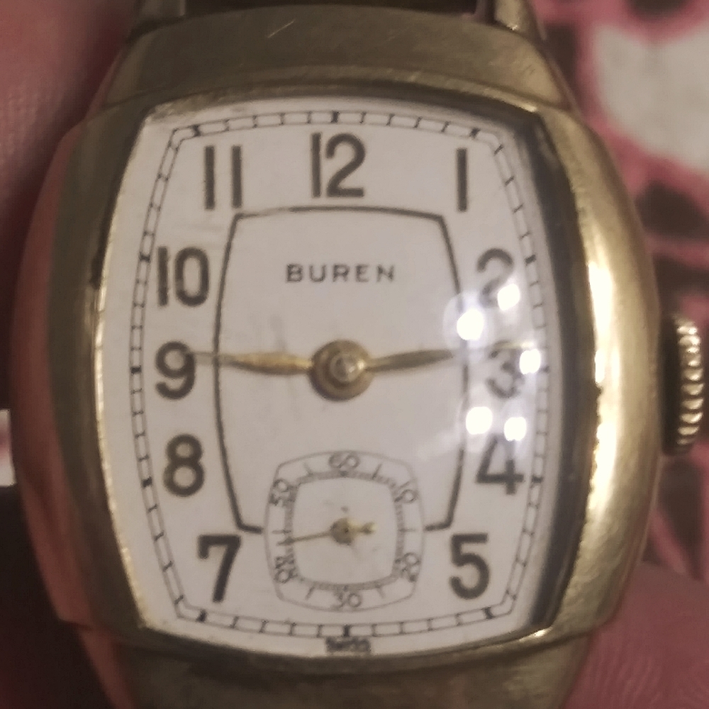 Vintage Buren manual wind watch